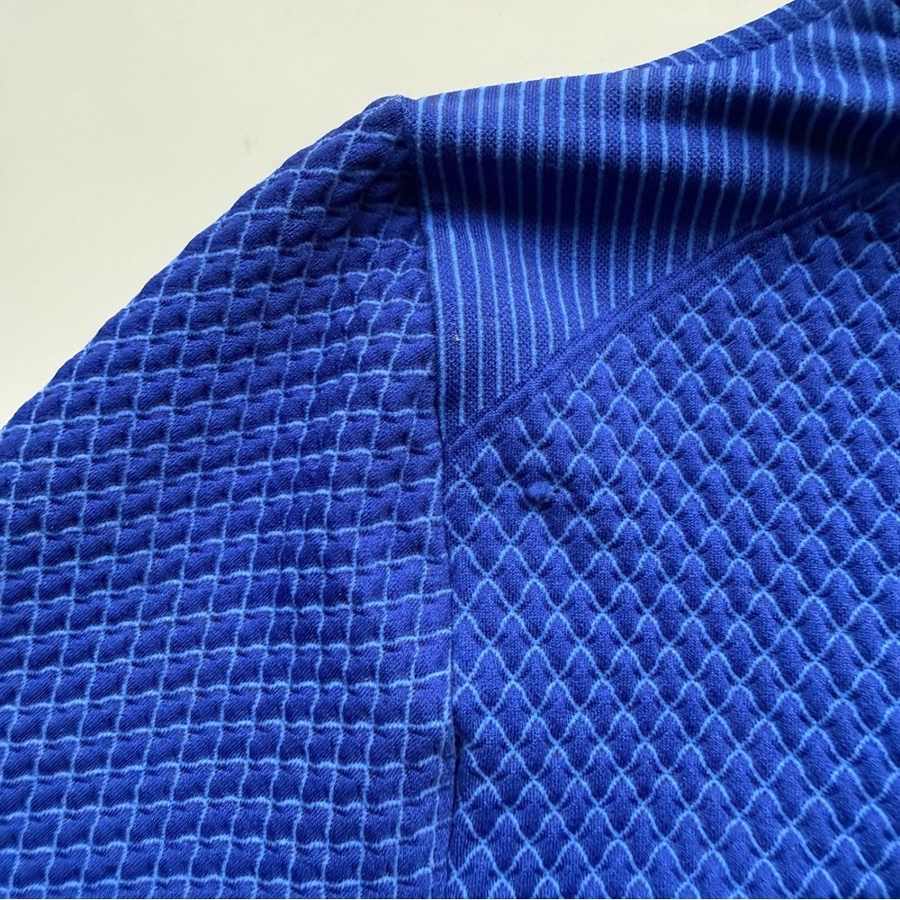 Bailey 44 Sport Royal Blue Textured Zip Jacket Women’s Medium Performance Knit - Picture 7 of 8